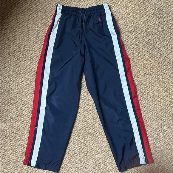 Polo by Ralph Lauren Blue and Red Joggers with Sporty Stripes - Picture 1 of 1
